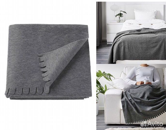 Плед флисовый Икеа новый