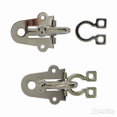 Nickelсереброникель DF 239 Крючок 2,9*1,5см (Nickel (серебро (никель), 4 шт