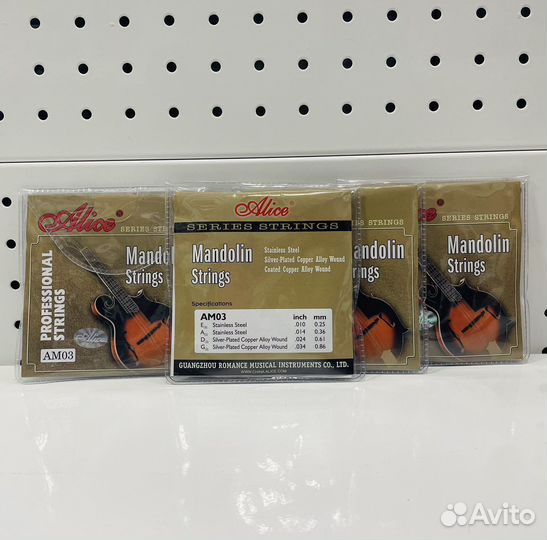 Амоз Комплект струн для мандолины