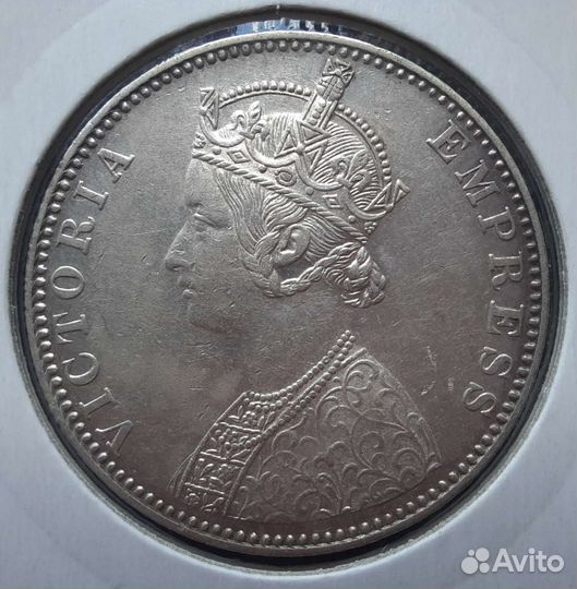 1 рупия, Британская Индия, 1892