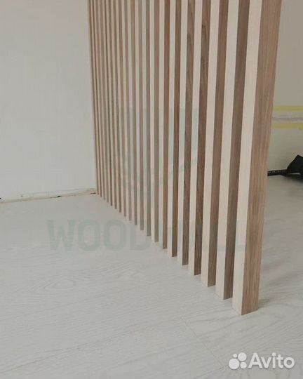 Декоративные рейки woodwall для перегородки 24 шт