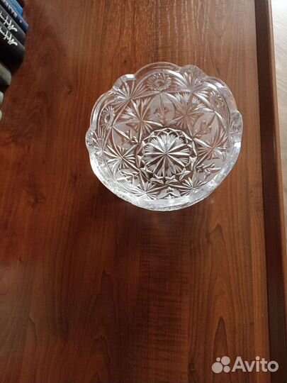 Ваза салатник конфетница хрусталь СССР Чехия