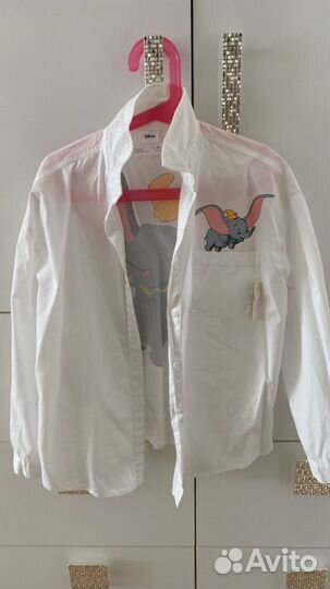 Рубашка zara для девочки 140