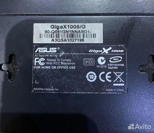 Коммутатор asus GigaX 1008/G