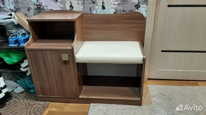 Обувница в прихожую с сиденьем