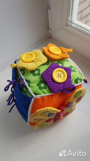 Мягкий кубик развивающий