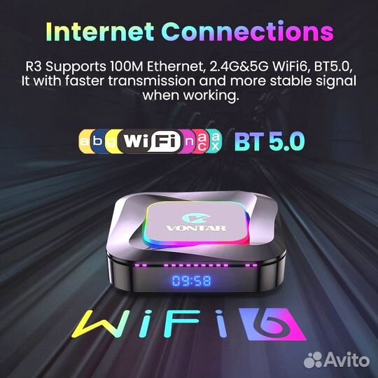 Настроенная приставка Vontar R3 iptv 4/64 Android