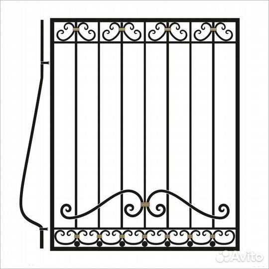 Решетки на окна N 701 кованые