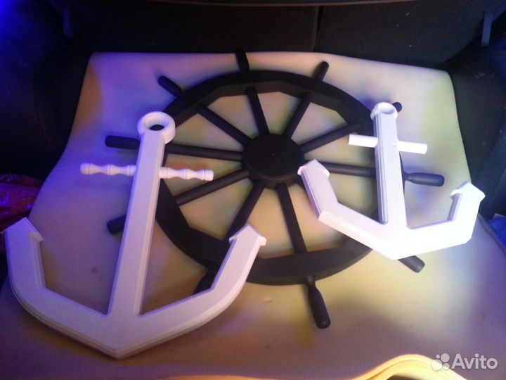 Якорь резной для декора
