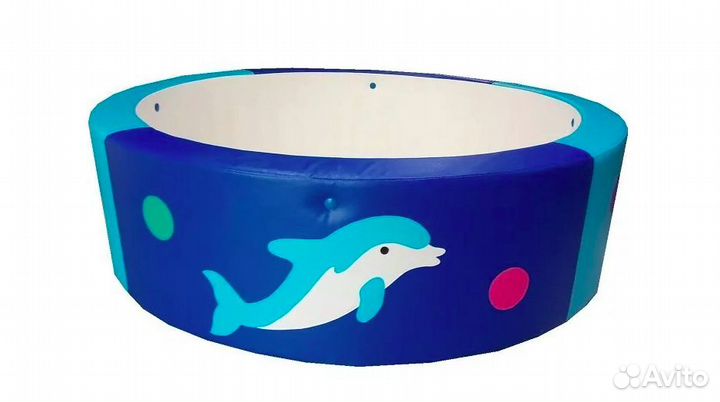 Яркие сухие бассейны D120xH40 см с аппликациями