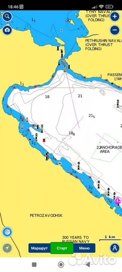 Карты глубин Navionics