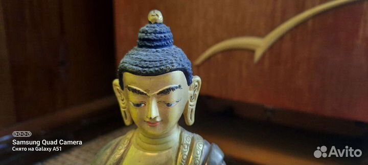 Будда бронза с позолотой непал 2004 год в орске