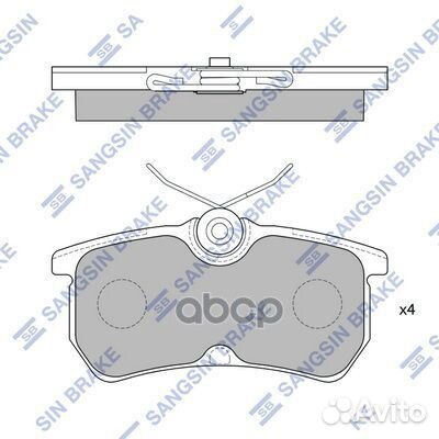 Колодки задние ford Fiesta V 01-07/Focus I 98-0