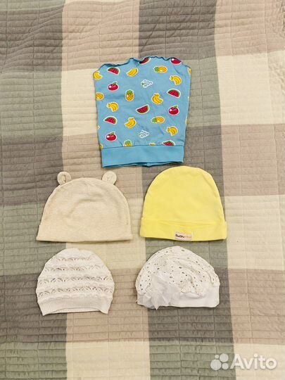 Шапка панамка косынка весна лето 6 месяцев
