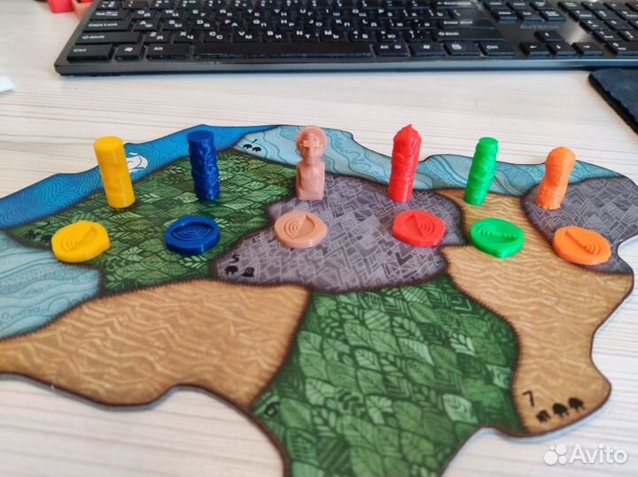 Настольная игра Остров духов. Комплект 3Д жетонов