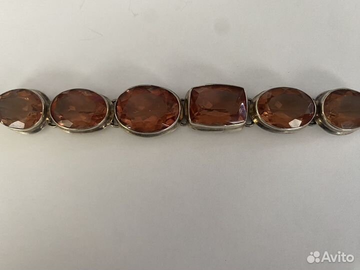 Серебрянный комплект с султанитом