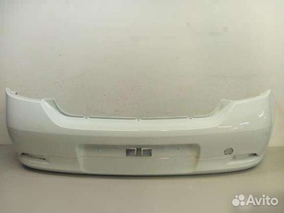 Логан с 2014 г бампер задний белый