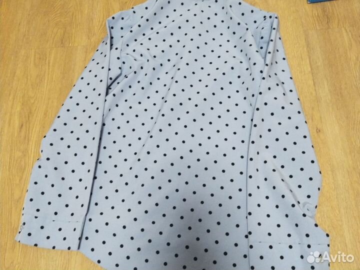 Блузка голубая Школьная