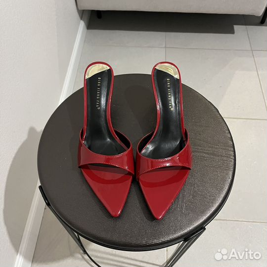 Босоножки мюли на каблуке новые