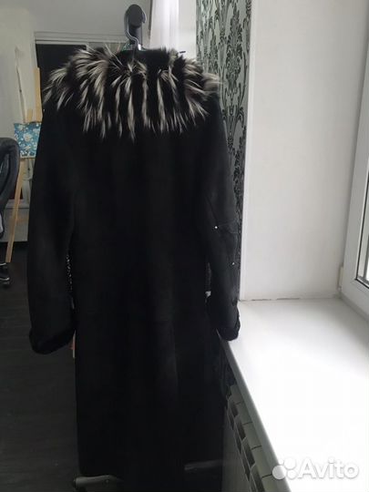 Дубленка натуральная кожа, натуральный мех