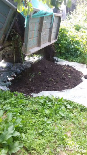 Грунты садовые плодородные, навоз, песок, гравий