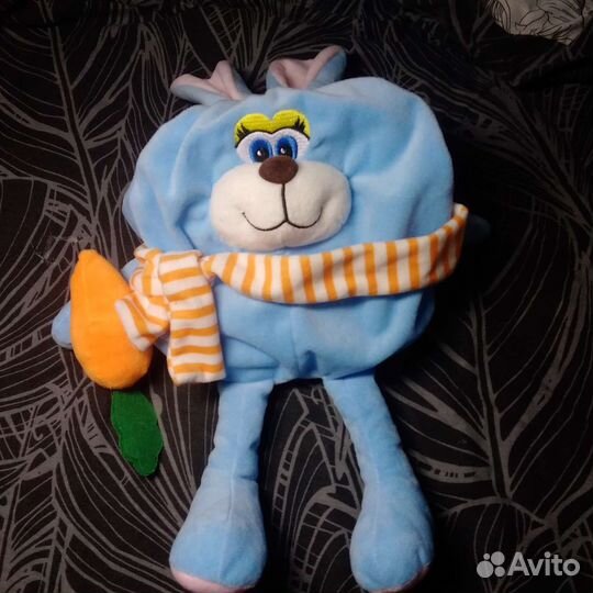 Голубой заяц, мешок с отсеком для хранения