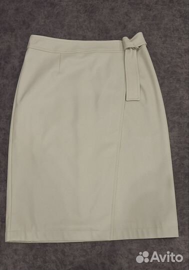 Юбка кожаная экокожа, р.44