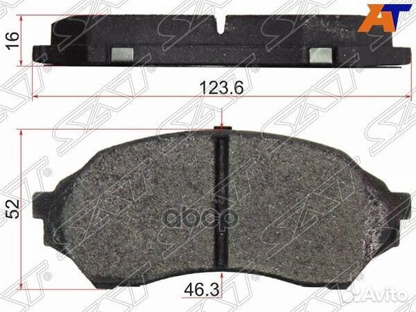 Колодки тормозные перед mazda familia BJ 98-04