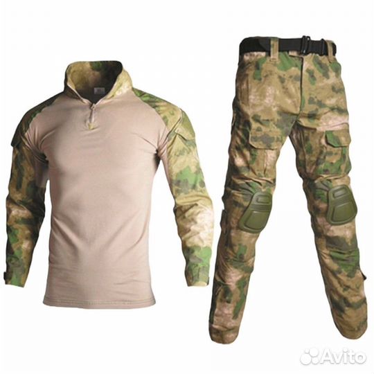 Костюм тактический с наколенниками Мох 44-58размер