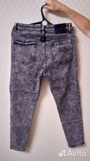 Джинсы серые