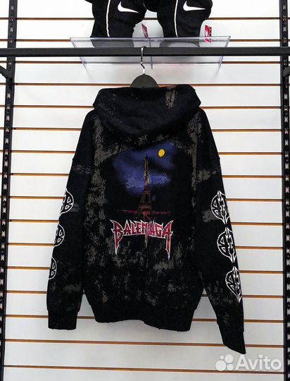 Зип худи Balenciaga Paris Moon