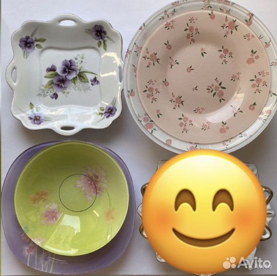 Набор столовой посуды тарелки сервиз остатки