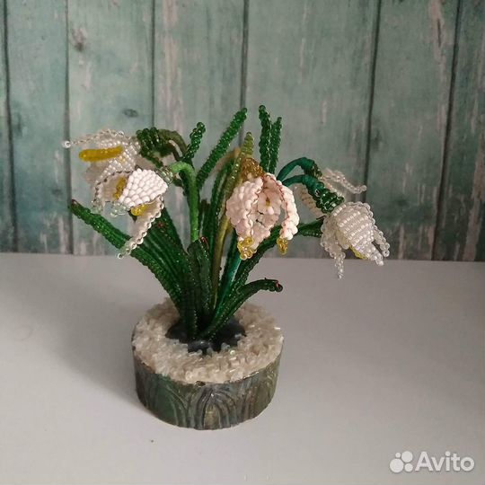 Цветы из бисера. Поделки в садик, школу. Любой 400