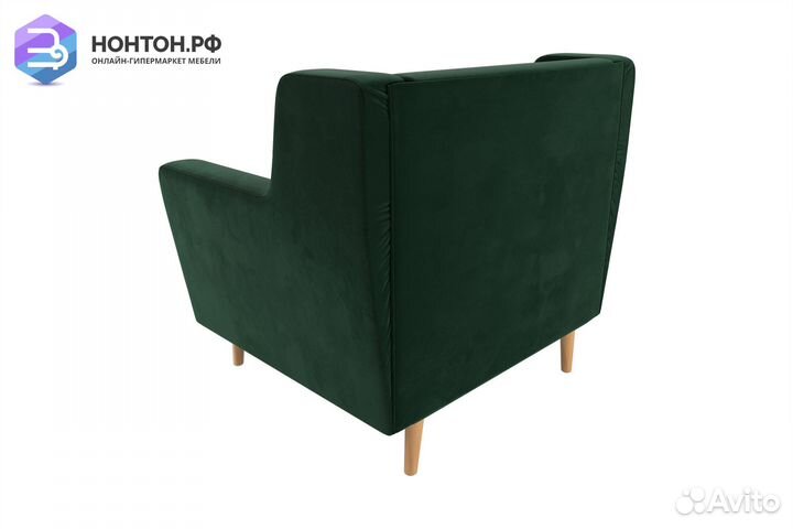Кресло Брайтон велюр зелёный