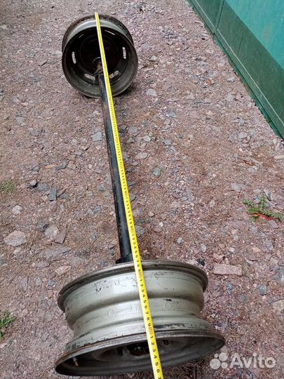 Ось с рессорами +2 диска для оси