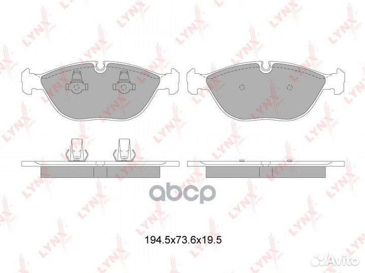 Колодки тормозные дисковые перед BD8040 LYN