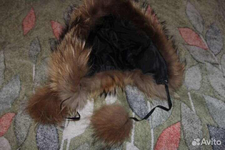 Шапка детская на 12-14лет, охват 55см, лиса Новая