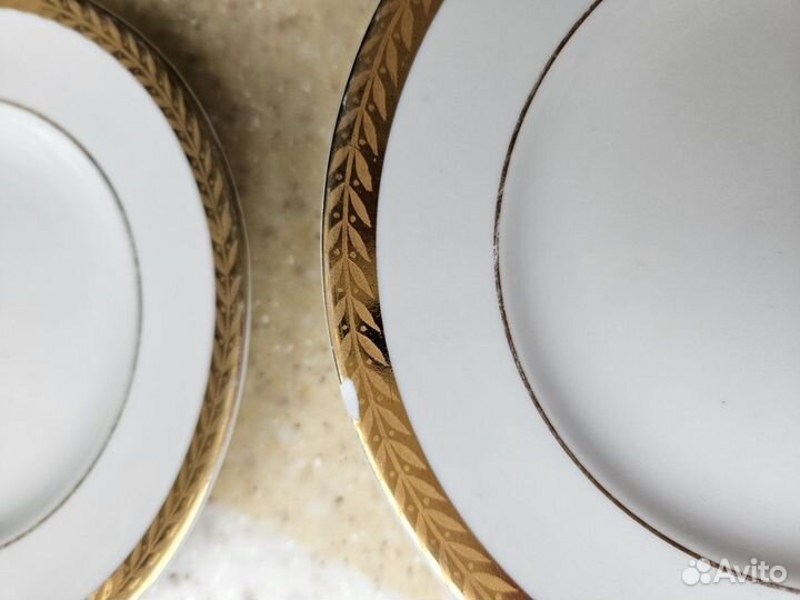 Тарелка лфз с позолотой