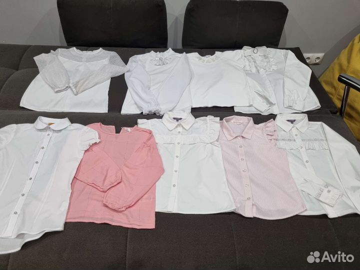 Блузка школьная для девочки 122-134-140-146