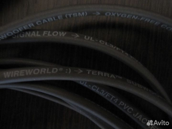 Кабель сабвуферный WireWorld TSM4.0M Terra 4 метра