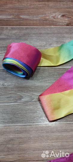 Лента гимнастическая, подкупальник, стразы