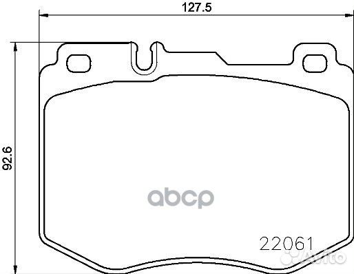P50120 колодки дисковые передние MB W205/S205