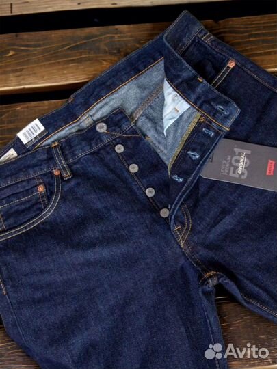 Levis 501 премиальный индиго