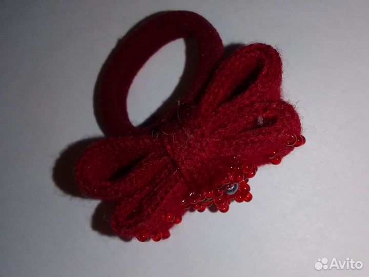 Комплект две заколки крокодильчик и резиночка