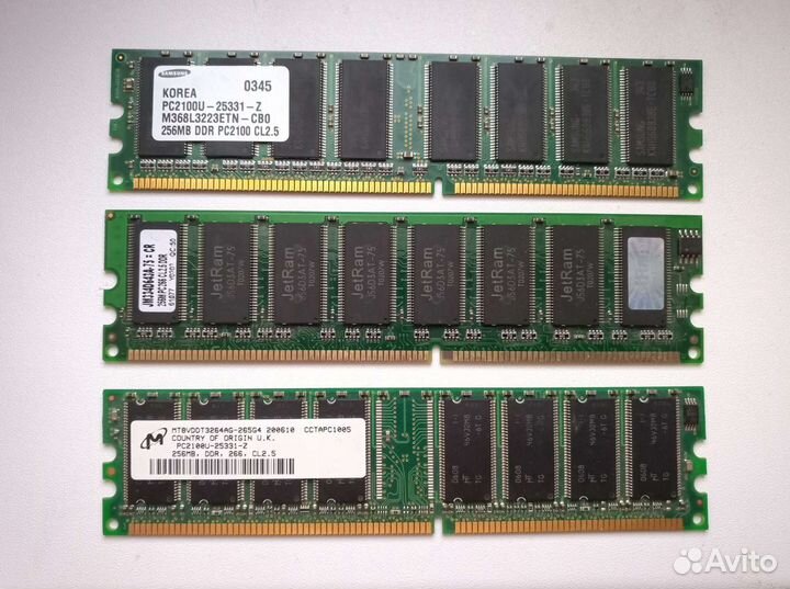 Оперативная память 256, 512MB DDR, SO-dimm DDR2