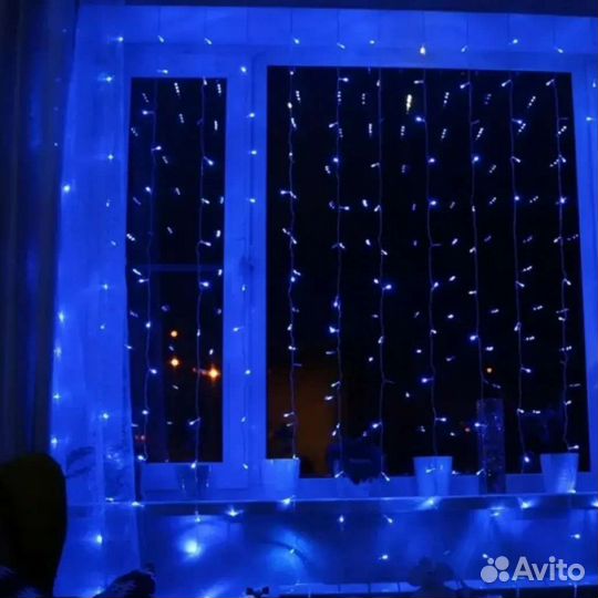 Гирлянды шторы все размеры