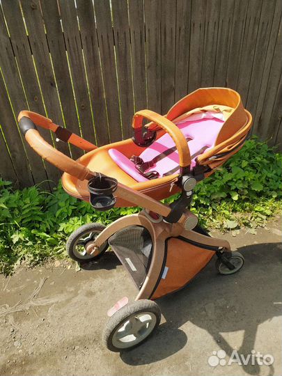 Коляска 2 в 1 эко кожа
