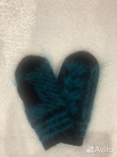 Новые пуховые варежки