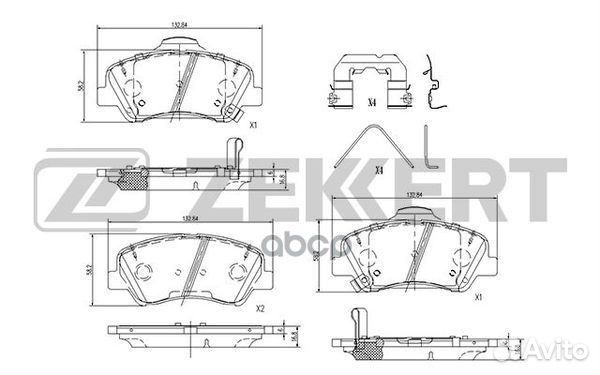Колодки торм. диск. пер. Hyundai Solaris II 17