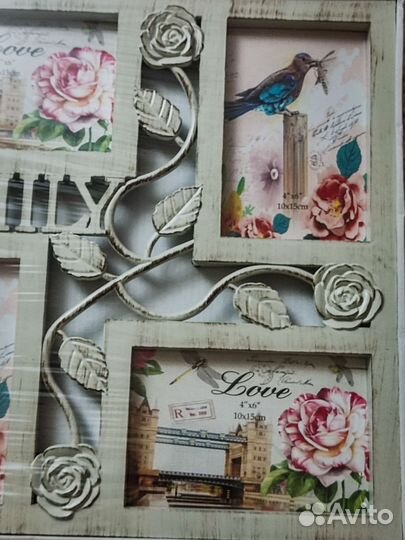 Фоторамка новая большая коллаж на 8 фоток 10х15